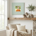 Rustic Sage Green Botanical Floral Custom Photo Canvas Afdruk<br><div class="desc">Schitterend stijlvol Roestachtig Sage Green Botanical Floral Custom Photo Lijst Canvas Afdrukken</div>