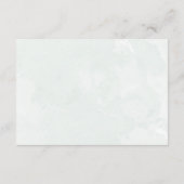 Rustic Sage Green Eucalyptus RSVP Wedding Informatiekaartje (Achterkant)