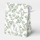 Rustic Sage Green Eucalyptus Wedding Bedankdoosjes (Achterkant)