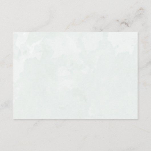 Rustic Sage Green Eucalyptus Wedding Details Informatiekaartje (Achterkant)