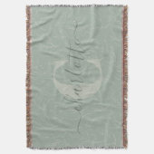 Rustic Sage Green Floral Pattern Persoonlijke naam Deken (Voorkant Verticaal)