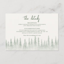Rustic Sage Green Mountain bruiloft Details
