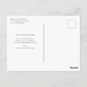 Rustic Sage Green & Pink Floral Arch Delay Datum Briefkaart (Achterkant)