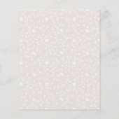 Rustic Sage Green Pink Floral Wood Scrapbook Paper Flyer (Achterkant)