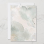 Rustic Sage Green & Roze Floral Arch Kaart (Achterkant)