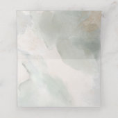 Rustic Sage Green & Roze Floral Arch Plaatskaartje (Binnenkant ongevouwen)