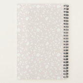 Rustic Sage Green & Roze Floral Wood op maat Planner (Achterkant)