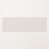 Rustic Sage Green & Roze Floral Wood op maat Yogamat (Achterkant (horizontaal))