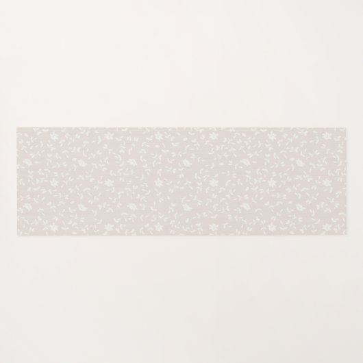 Rustic Sage Green & Roze Floral Wood op maat Yogamat (Achterkant (horizontaal))