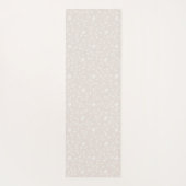 Rustic Sage Green & Roze Floral Wood op maat Yogamat (Achterkant)