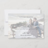 Rustic Sage Green Thank You Eucalyptus Wedding  Bedankkaart (Achterkant)