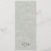 Rustic Sage Green Wedding Dank je Kaart (Achterkant)