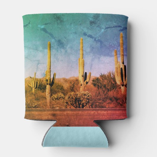 Rustic Saguaro Cactus Arizona Koelbox Blikjeskoeler (Achterkant)