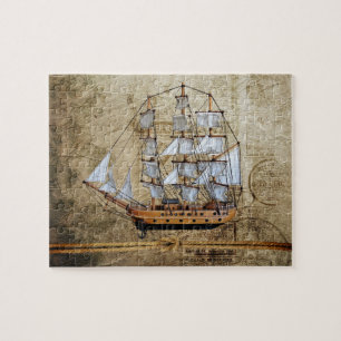 Rustic Sail Ship Legpuzzel