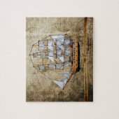 Rustic Sail Ship Legpuzzel (Verticaal)