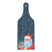 Rustic Santa Claus Mason Jar Town Snijplank (Voorkant)