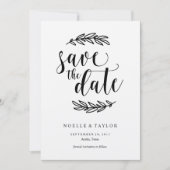 Rustic Save the Date Uitnodiging (Voorkant)