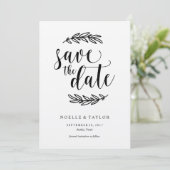 Rustic Save the Date Uitnodiging (Staand voorkant)