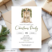 Rustic Scandinavian Hygge Cozy Christmas Door Kaart