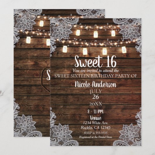 Rustic Schuur Hout & Metselwerk Potten Zoete 16 Fe Kaart (Voorkant / Achterkant)