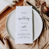 Rustic Script Drie-Voudig Huwelijksprogramma