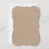 Rustic Script Kraft Doe Mee Elke Gelegenheid Kaart (Achterkant)