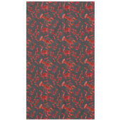 Rustic Seafood Pattern Dark Gray Crawfish Lobster  Tafelkleed (Voorkant)