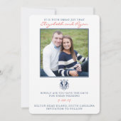 Rustic Seahorse Save the Date Photo Card (Voorkant)