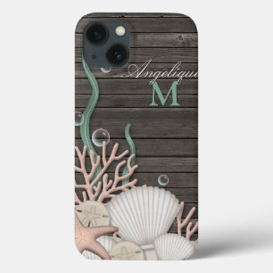 Rustic Seashells & Wood - Aangepaste iPad-luchttas Case-Mate iPhone Case