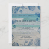 Rustic Seashells Zee Ocean Beach Kaart (Voorkant)