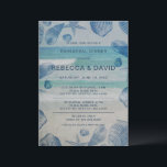 Rustic Seashells Zee Ocean Beach Kaart<br><div class="desc">Rustic Seashells Zee Ocean Beach repesal Dinner Invitations</div>