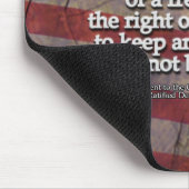 Rustic Second Amendment Typography US Flag Muismat (Hoek)