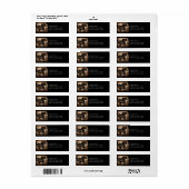 Rustic Sepia Galloping Horse Etiket (Full Sheet)