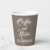 Rustic Shabby  Burlap Wedding of Elke partij Papieren Bekers (Voorkant)