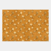 Rustic Shabby Chic Gold Apple Blossom Floral Decor Inpakpapier Vel (Voorkant)