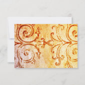 Rustic Shabby Country Maroon Wedding RSVP-kaarten RSVP Kaartje (Achterkant)