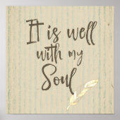 Rustic Shabby: Het is goed met mijn Soul Quote Poster (Voorkant)