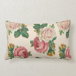 Rustic Shabby Roos Floral Pattern roze Roses Kussen