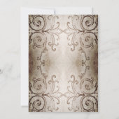 Rustic Shabby Sunflower Swirls Weddenschap Kaart (Achterkant)