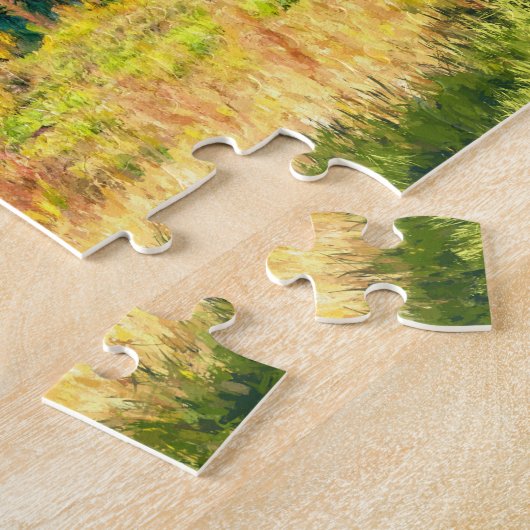 Rustic Shed - Herfst Foliage Puzzle Legpuzzel (Zijkant)