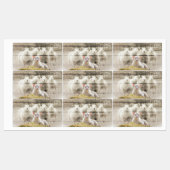 Rustic Sheep Baby Lamb Burlap Labels (Vel)