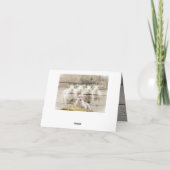 Rustic Sheep Baby Lamb Burlap Notitiekaartje (Achterkant)