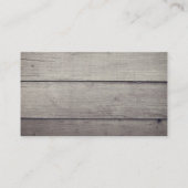 Rustic Sheep Baby Lamb Burlap Visitekaartje (Achterkant)