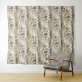 Rustic Sheep Baby Lamb Burlap Wandkleed (In Situ (horizontaal))