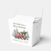 Rustic Sheep Red Truck Bedankdoosjes (Voorkant Zijde)