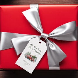 Rustic Sheep Red Truck Cadeaulabel