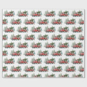 Rustic Sheep  Red Truck Cadeaupapier (Vlak)