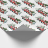 Rustic Sheep Red Truck Cadeaupapier (Hoek)