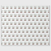 Rustic Sheep  Red Truck Cadeaupapier (Vlak)