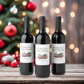 Rustic Sheep  Red Truck Wijn Etiket